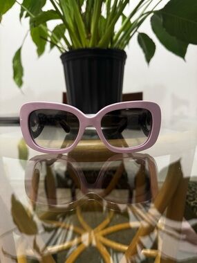 RARE PRADA MINIMAL BAROQUE SUNGLASSES LAVENDER/BLACK SPR 27O